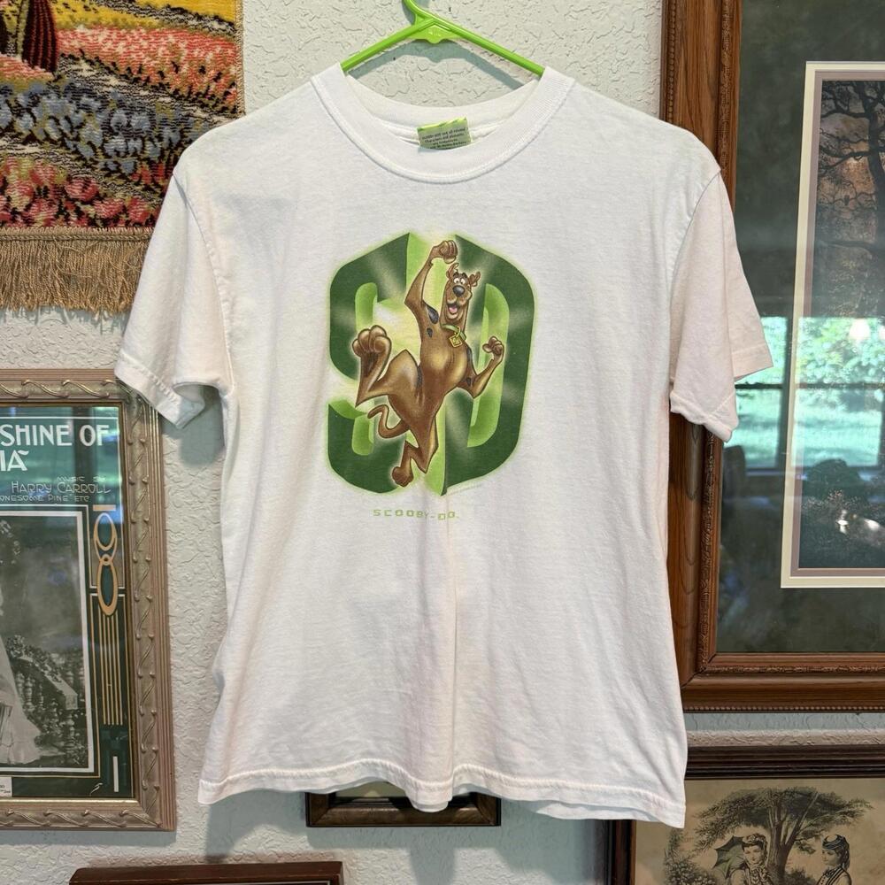 Vintage 2001 RARE Kids Scooby-Doo Cartoon Network‎ Promo Shirt Size Kids Large